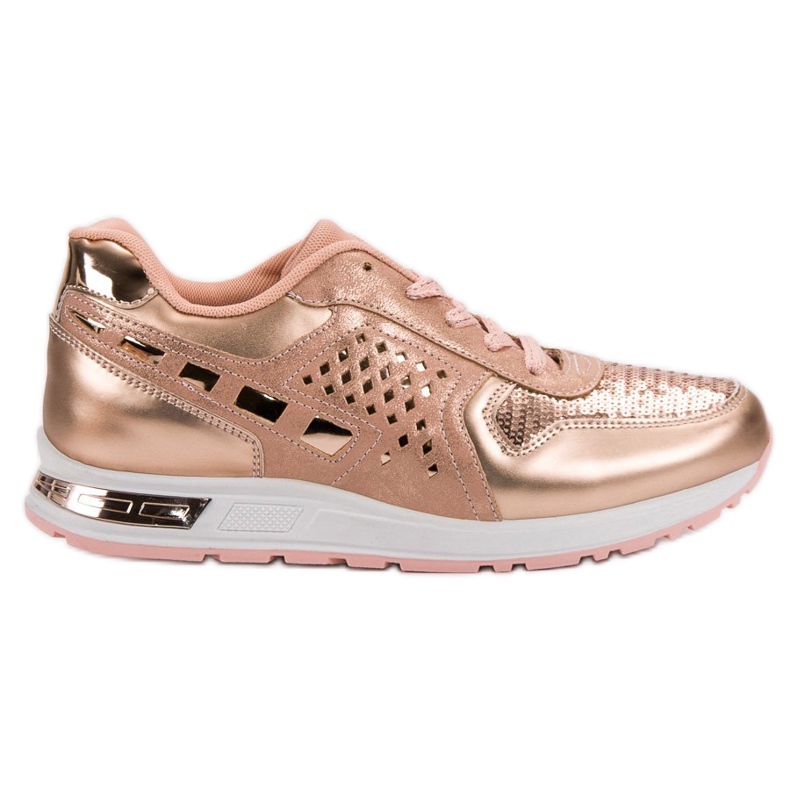 Sportskor med paljetter rosa