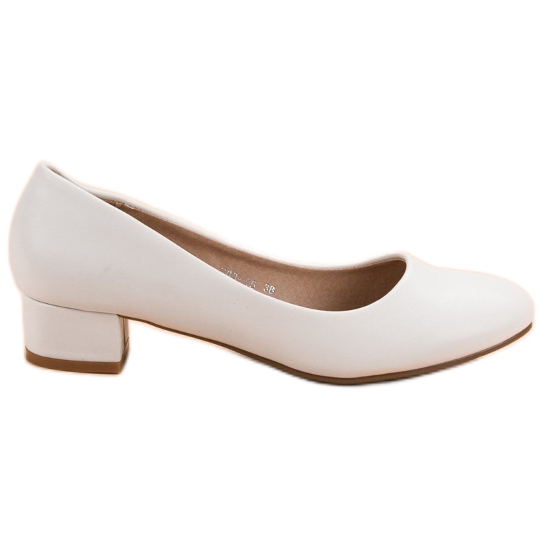 Renda Flat Heel Pumps vit