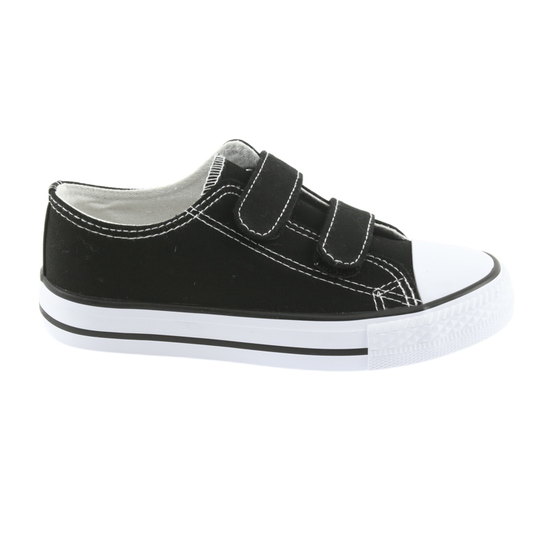 Svarta Atletico kardborre sneakers vit