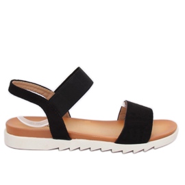 Svarta damsandaler 9001 Svart