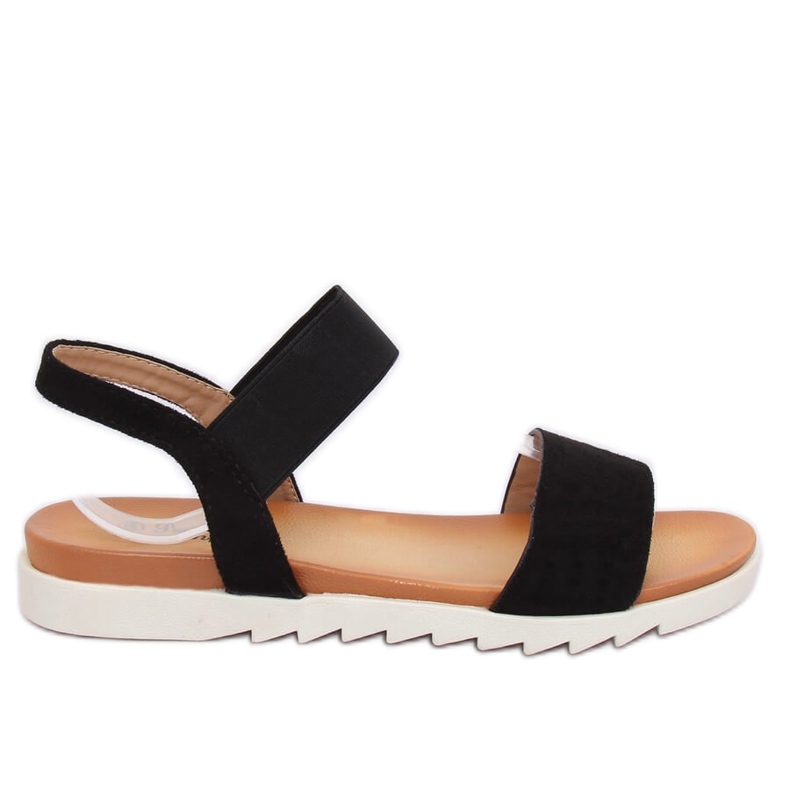 Svarta damsandaler 9001 Svart