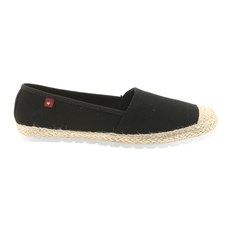 Big star ballerinas espadrilles 274727 svart gul