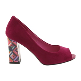 Mocka pumpar Sergio Leone 133 fuchsia rosa
