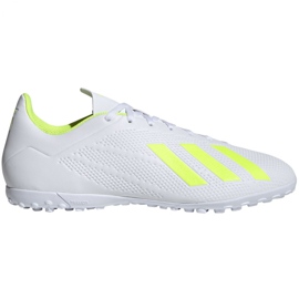 Adidas X 18.4 Tf M BB9414 fotbollsskor vit vit