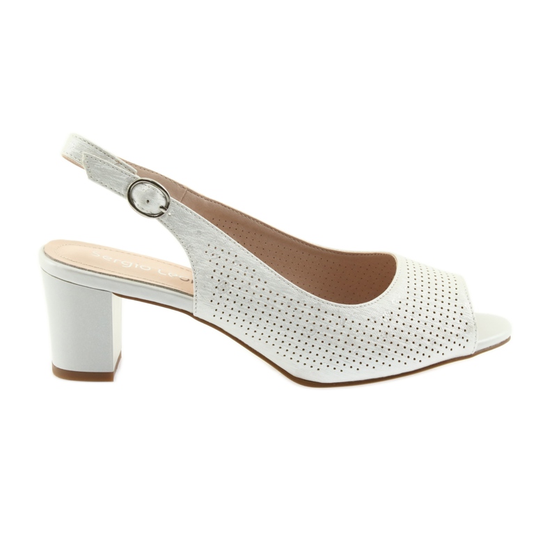 Sandaler på stolpen av Sergio Leone 794 silver grå