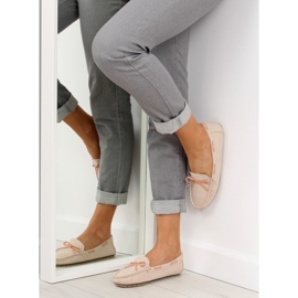 Klassiska kvinnors loafers beige 3145 Beige II-GAT