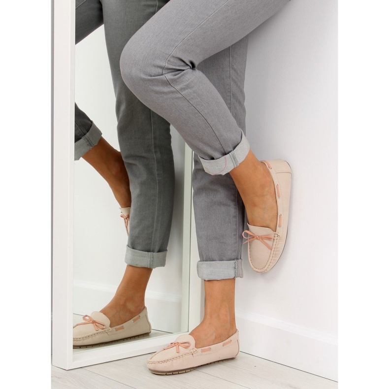 Klassiska kvinnors loafers beige 3145 Beige II-GAT