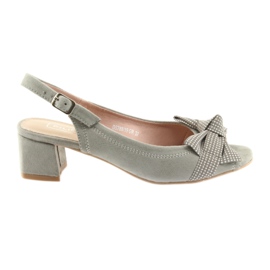 Sandaler rosett Filippo 788 grå / prickar