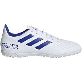 Adidas Predator 19.4 Tf M D97971 fotbollsskor vit vit