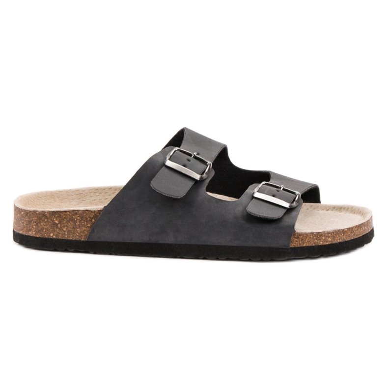 Bekväma tofflor för kvinnor svart