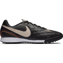Nike Tiempo Legend X 7 Academy 10R Tf M AQ2218-027 fotbollsskor svart svart