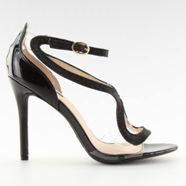 Svarta sandaler 1443 Black II-GAT