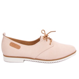 Dam beige och rosa loafers 6907-BL Rosa