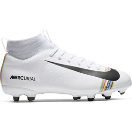 Nike Mercurial Superfly 6 Academy Mg Jr AJ3111-109 fotbollsskor mångfärgad vit