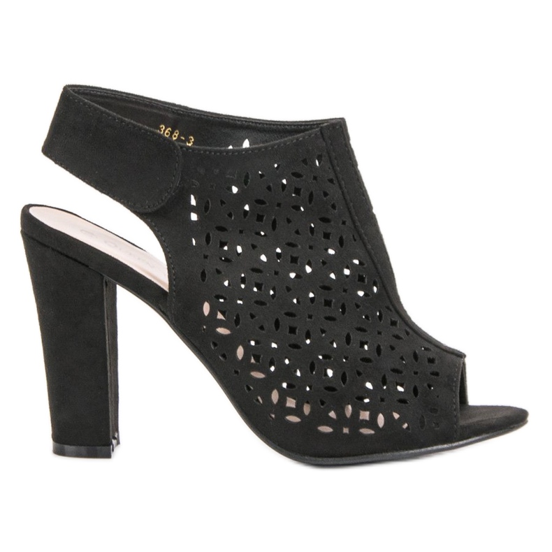Queen Vivi Openwork sandaler med överdelar svart