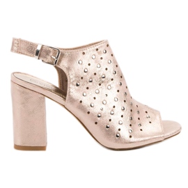 VINCEZA sandaler med jetstrålar gul