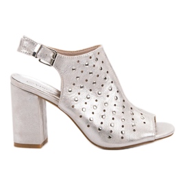 VINCEZA sandaler med jetstrålar grå