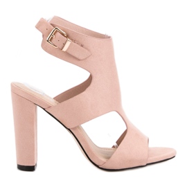 Seastar Eleganta sandaler i mocka rosa