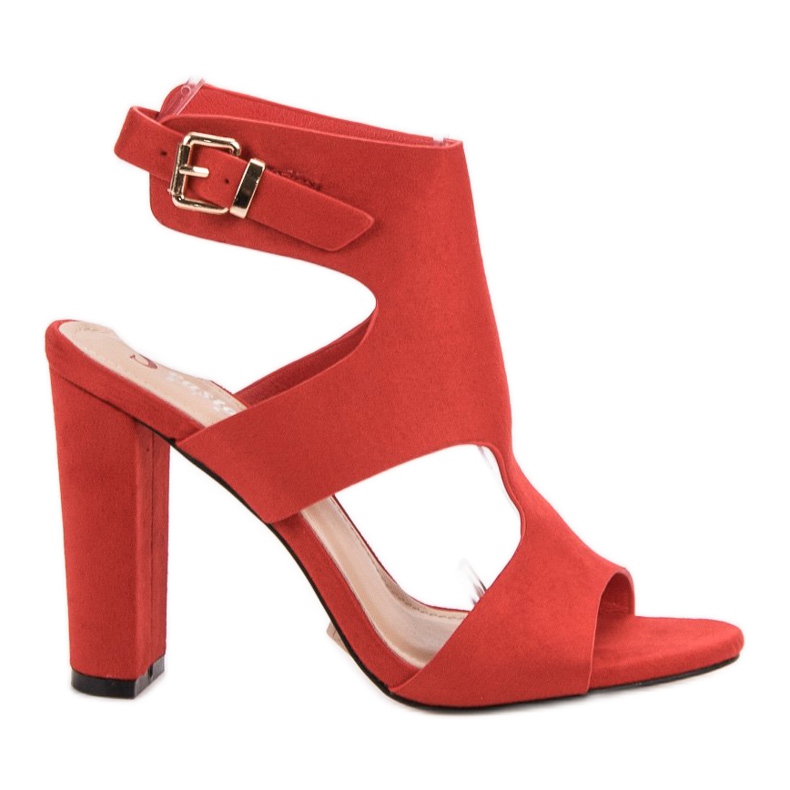 Seastar Eleganta sandaler i mocka röd