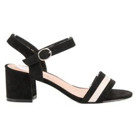 Queen Vivi Trendiga högklackade sandaler svart