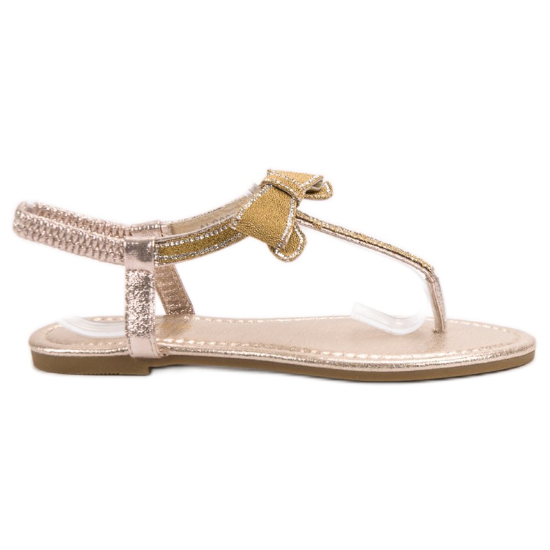 Comer Flip-flops sandaler med rosett gul