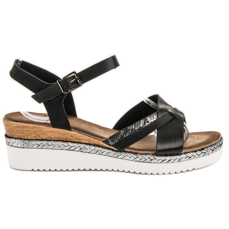 Evento Svarta sandaler på kilen