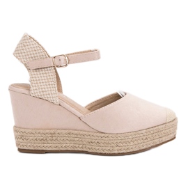 Seastar Espadrilles på plattformen beige