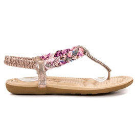 Cm Paris Trendiga japanska sandaler rosa