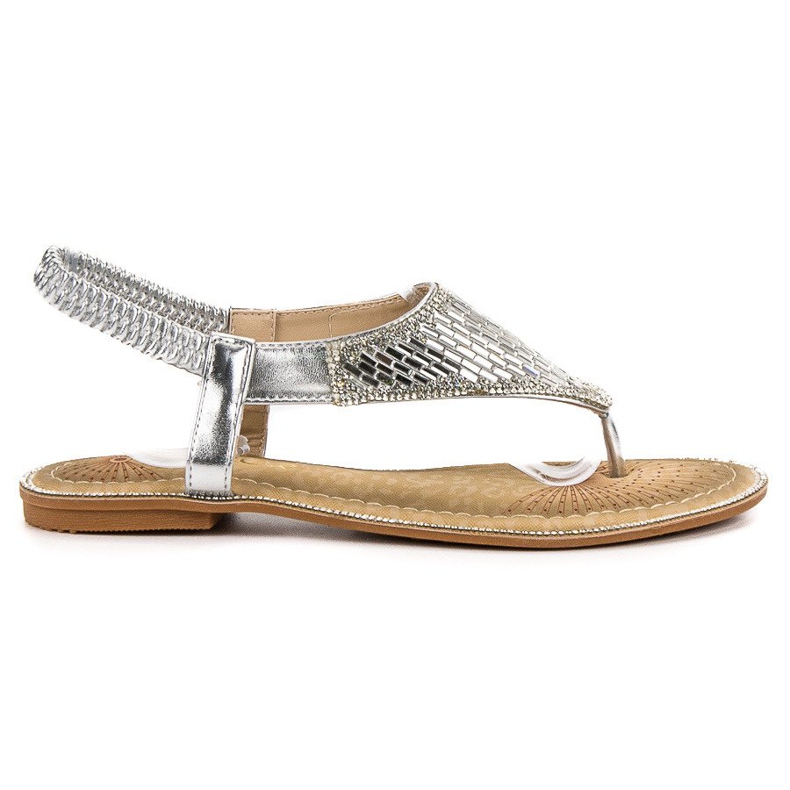 Encor Silver japanska sandaler grå