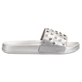 SHELOVET Bekväma tofflor för kvinnor grå