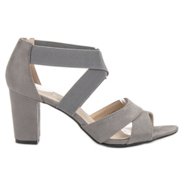 Filippo Grå slip-on sandaler