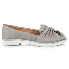 Vices Mockaskor med glitterdekorationer grå