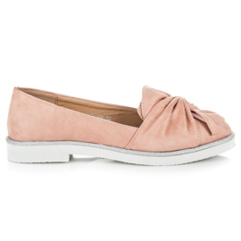 Vices Mockaskor med glitterdekorationer rosa