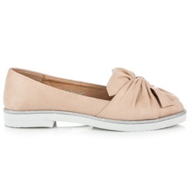 Vices Mockaskor med glitterdekorationer brun