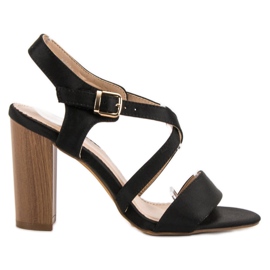 Kayla Sexiga sandaler på en bar svart