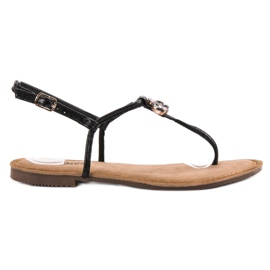 Comer Lätta flip-flops sandaler svart