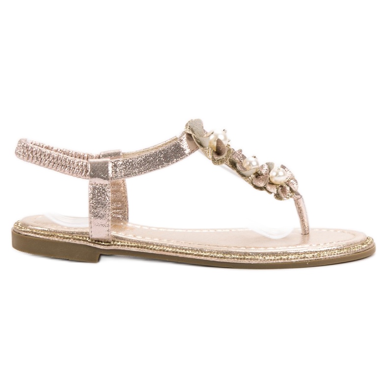 Comer Sandaler med pärlor gul