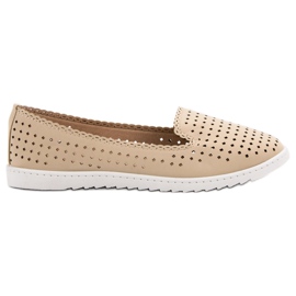 SHELOVET Openwork Lords beige