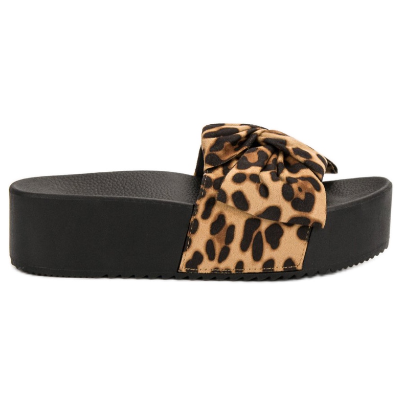 Queen Vivi Mocka tofflor på plattformen svart brun