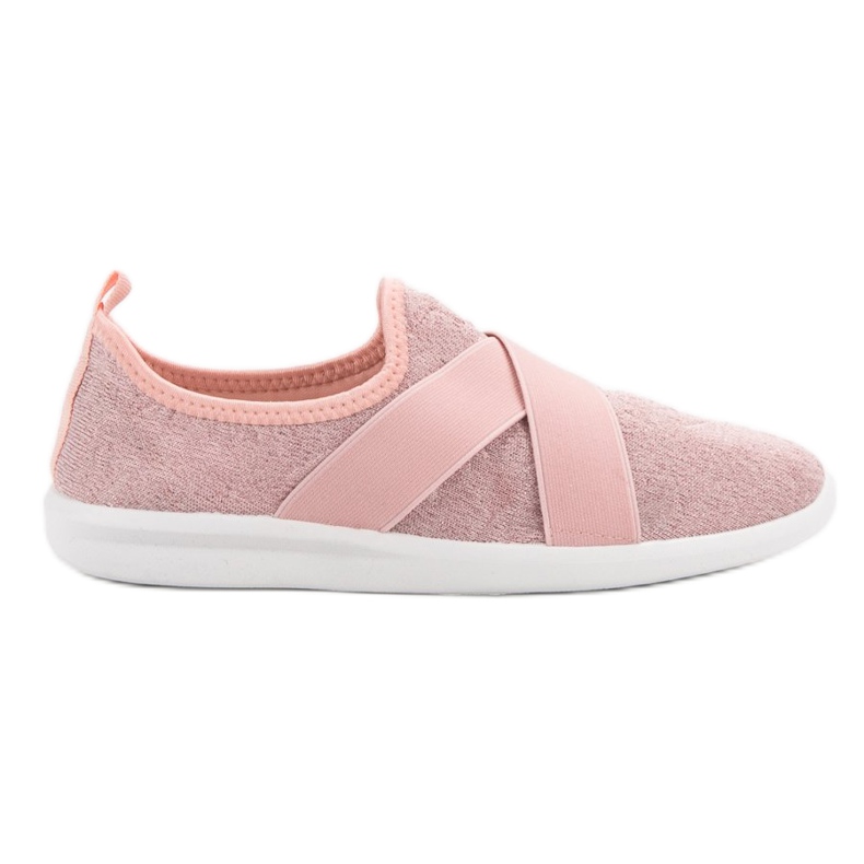 Ideal Shoes Slip-on sportskor rosa