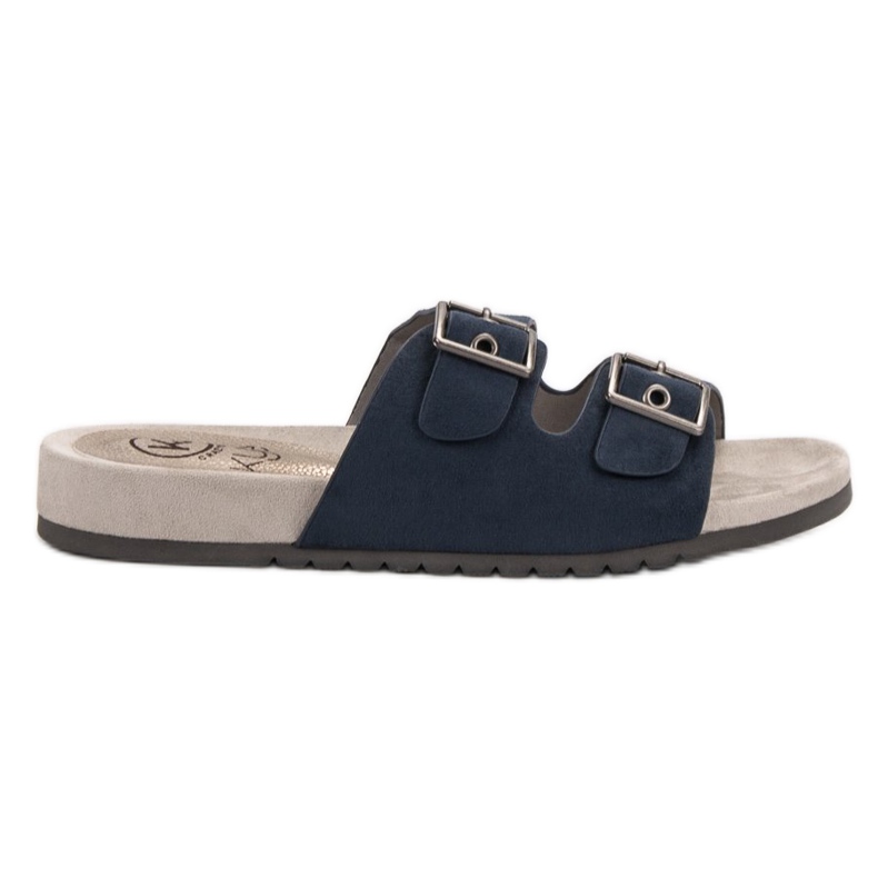 Kylie Klassiska marinblå tofflor