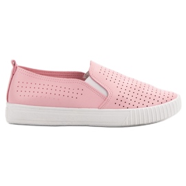 SHELOVET Openwork Slipons rosa