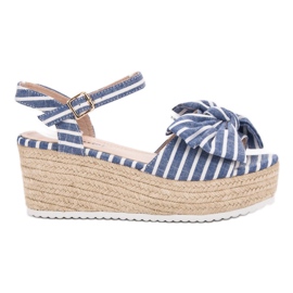 Seastar Sandaler med kil blå