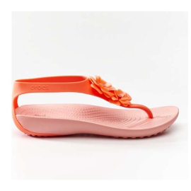 Crocs Serena embellish Flip W 6PT Bright Coral Melon mångfärgad
