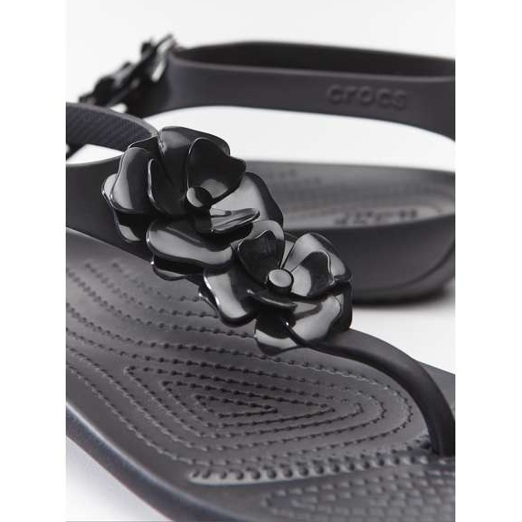 Crocs Serena Embellish Flip W 060 Svart Svart