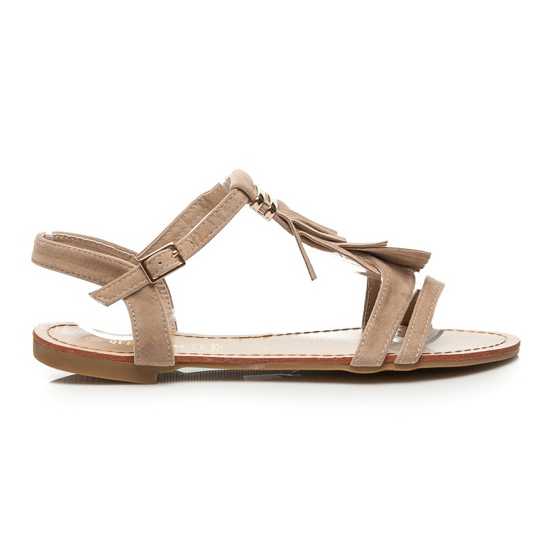 Queen Vivi Sandaler med fransar brun