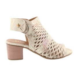 Sandaler med Badura 4723 övre brun gul rosa