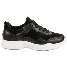 SHELOVET Trendiga sneakers svart