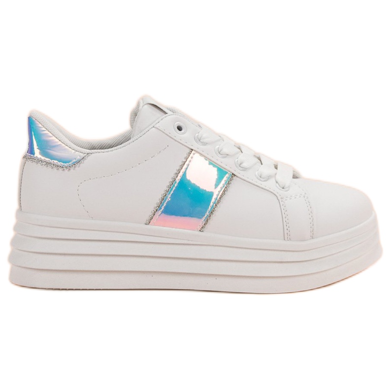 SHELOVET Vita skor på plattformen