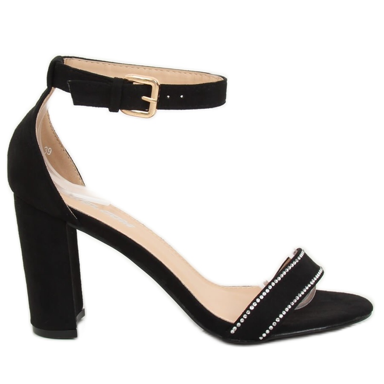 Svarta sandaler på stolpen A8020 Svart